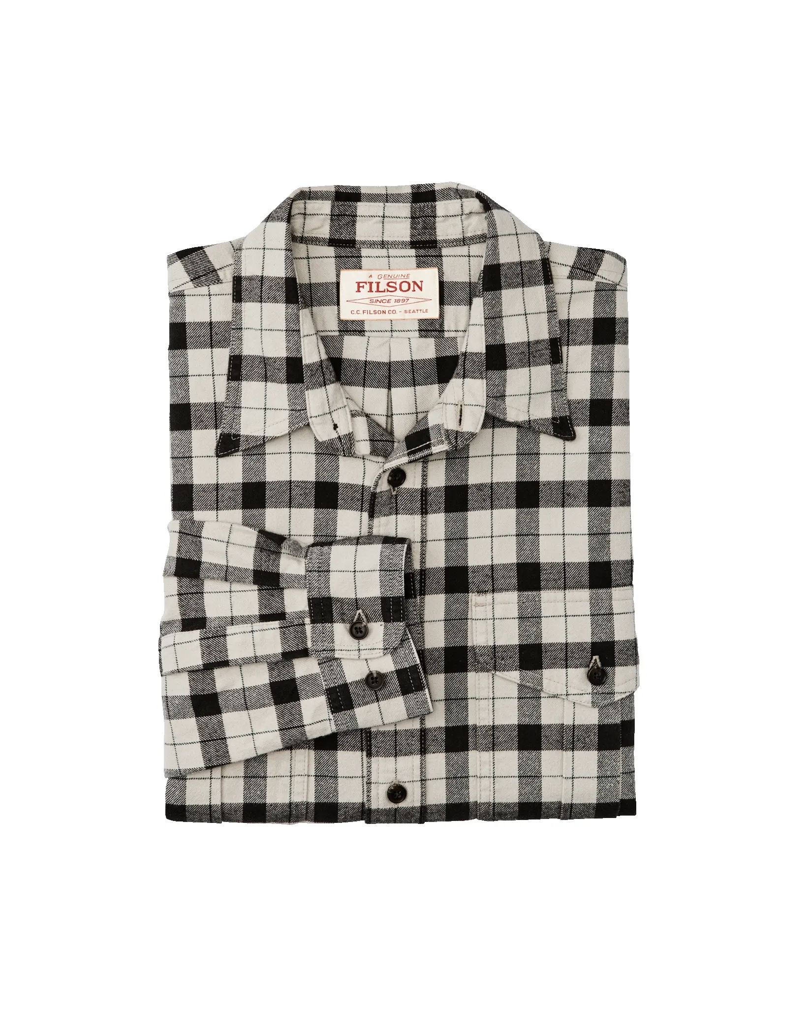 Alaskan Guide Shirt - Cream / Peat / Multi Plaid sold by Filson product image thumbnail 3