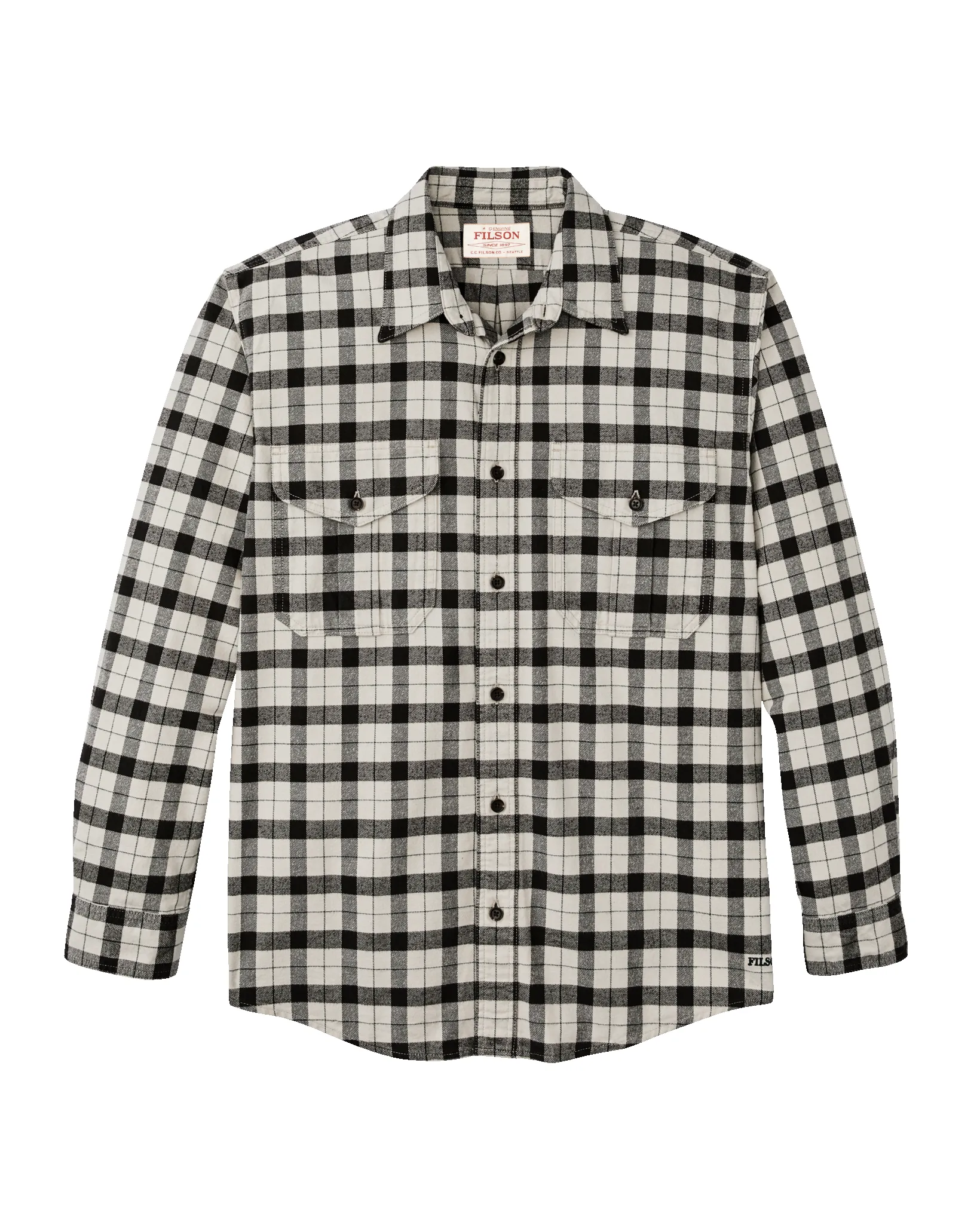 Alaskan Guide Shirt - Cream / Peat / Multi Plaid sold by Filson
