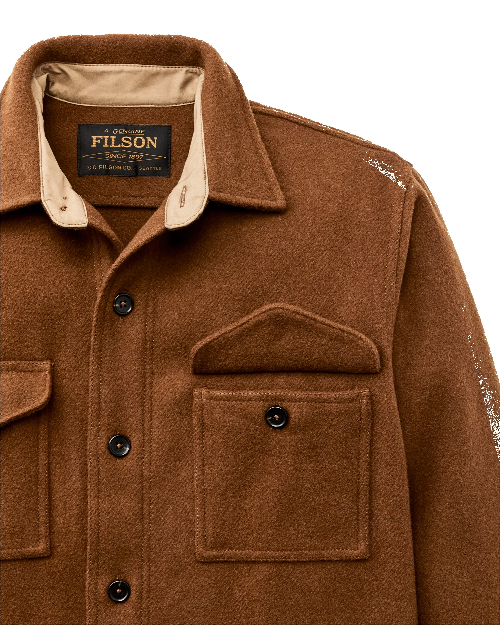 Mackinaw Wool Jac-shirt - Chessie Tan sold by Filson product image thumbnail 4