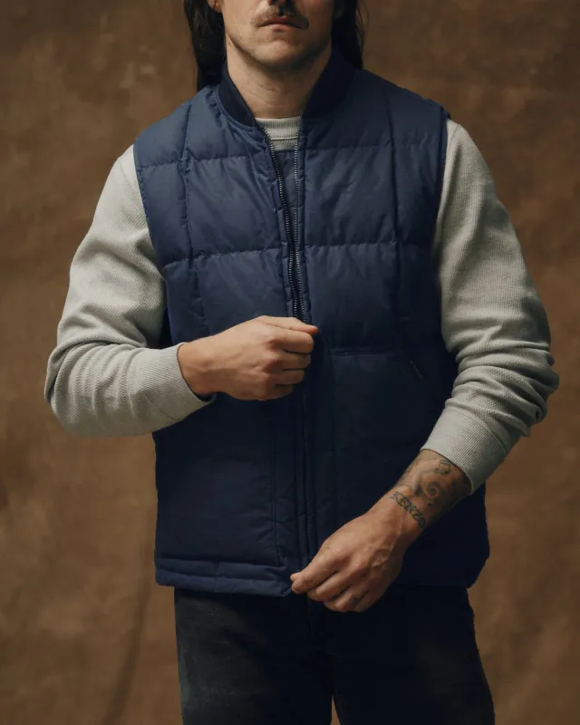 Waxed Down Vest - Night Sky sold by Filson