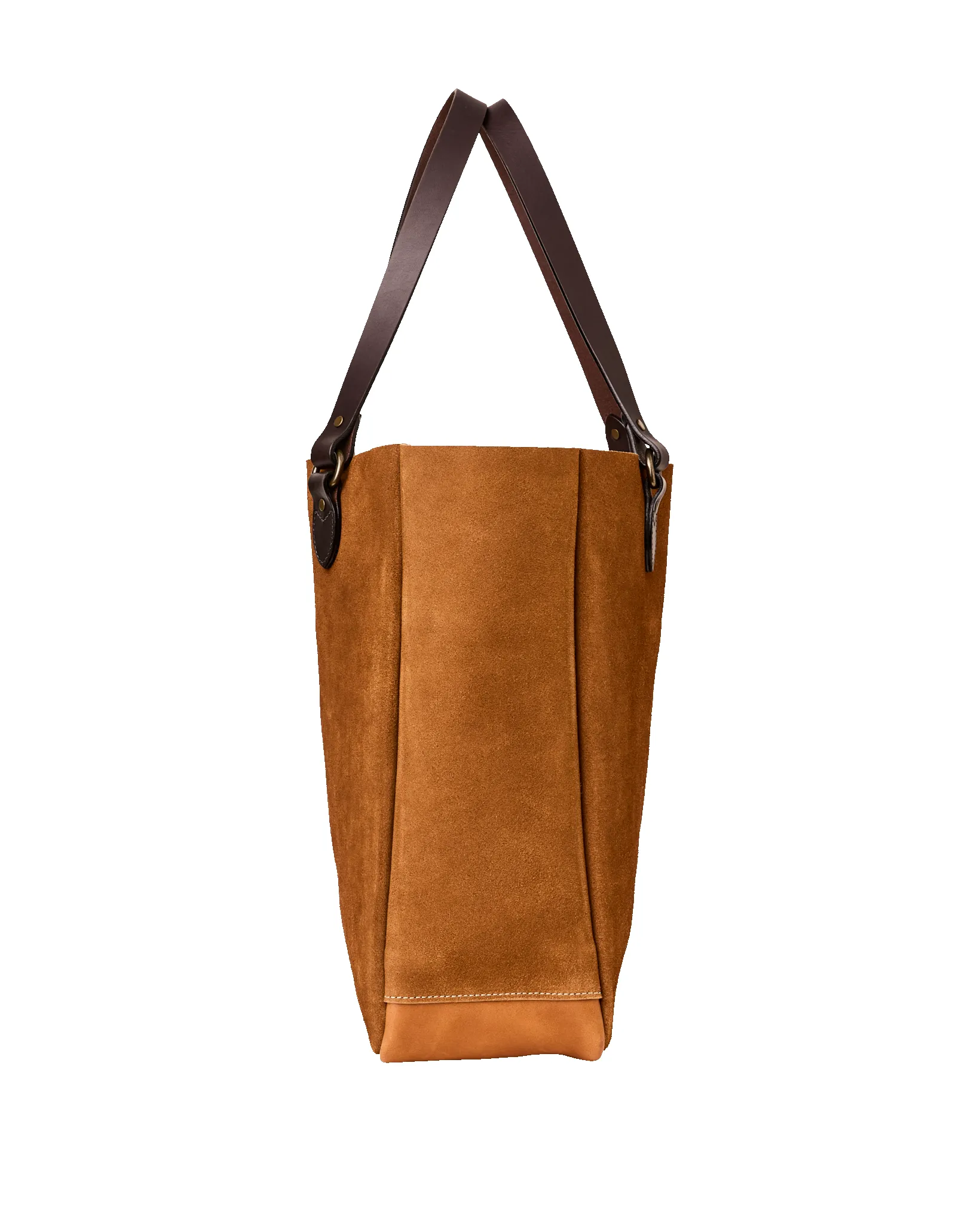 Suede Leather Open Tote Bag - Saddle Brown sold by Filson product image thumbnail 3