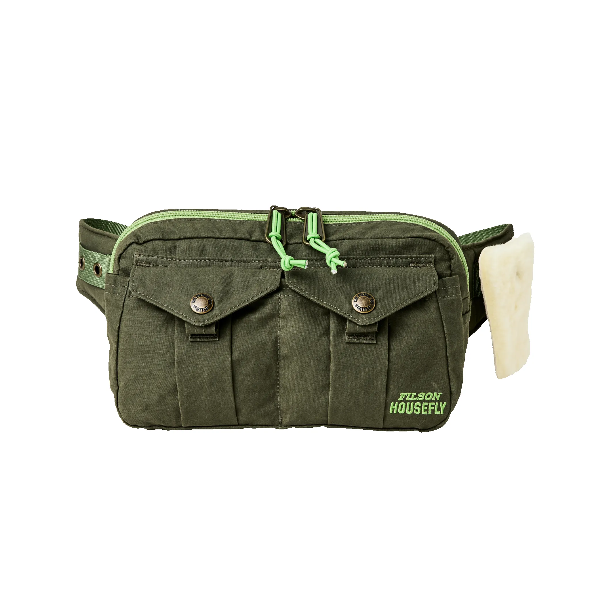 Filson X Housefly Ranger Waistpack - Otter Green sold by Filson