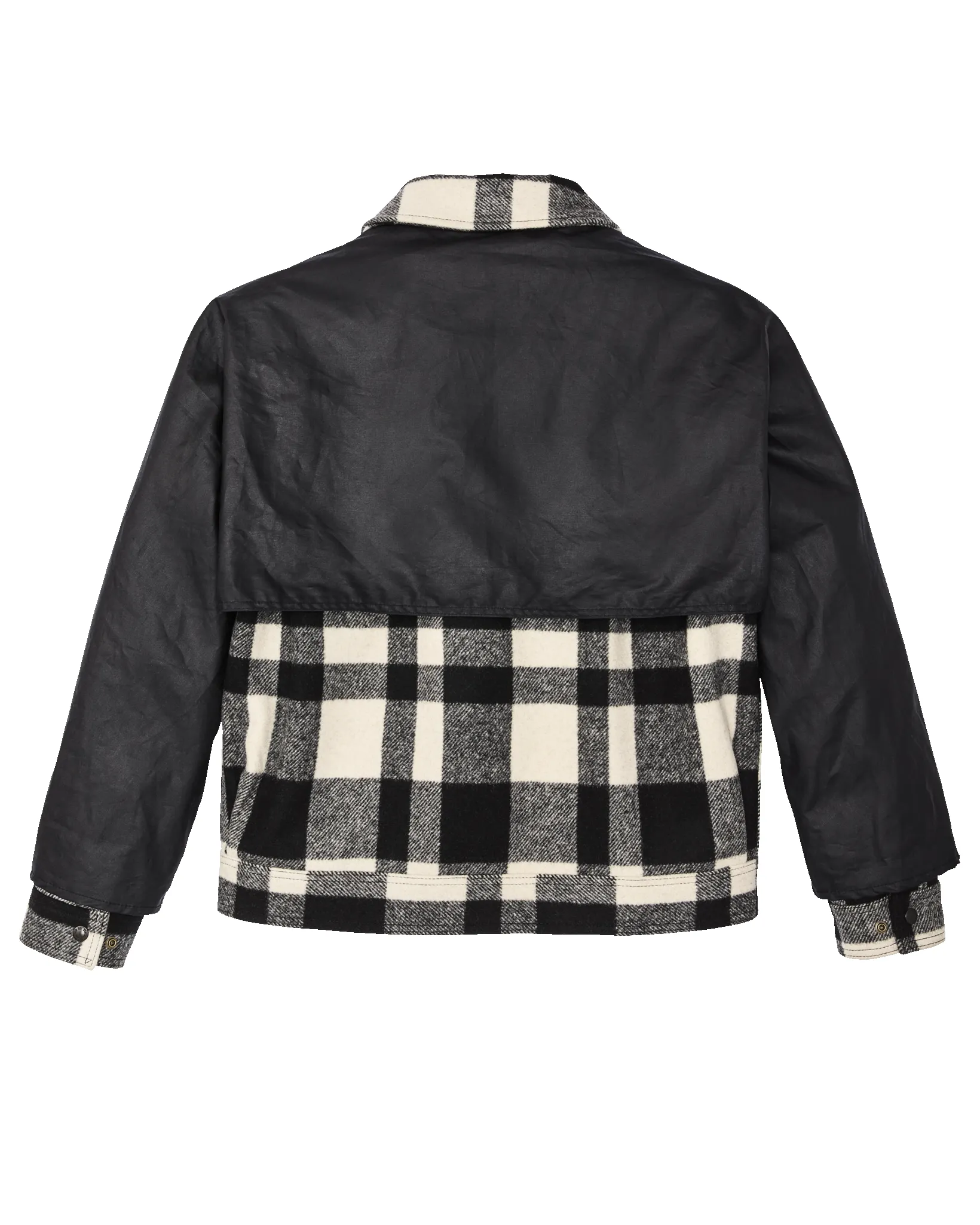 Mackinaw Wool Caped Jacket - Natural Black Plaid Navy sold by Filson product image thumbnail 5