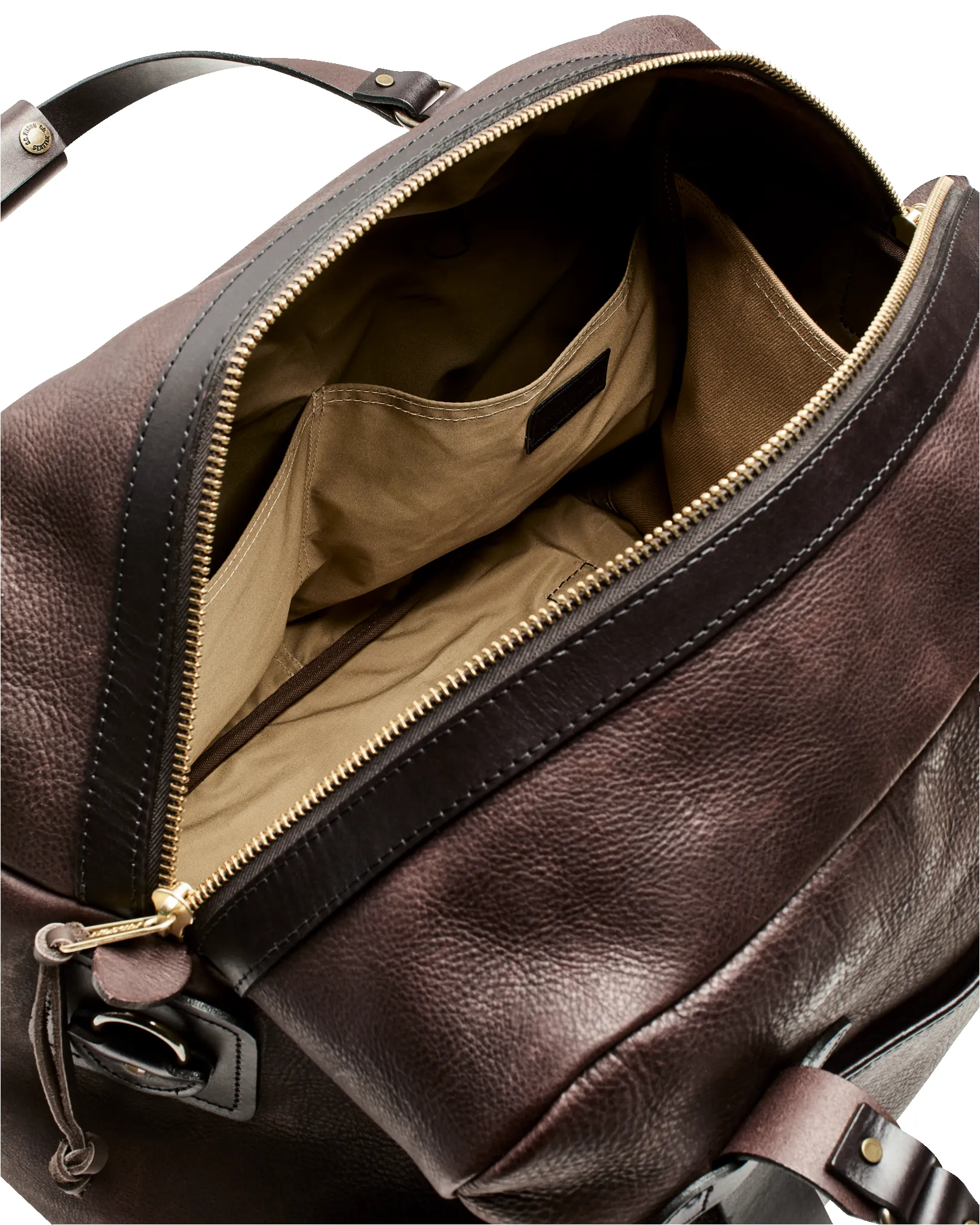 Heritage Leather Medium Duffle Bag - Ballard Brown sold by Filson product image thumbnail 5