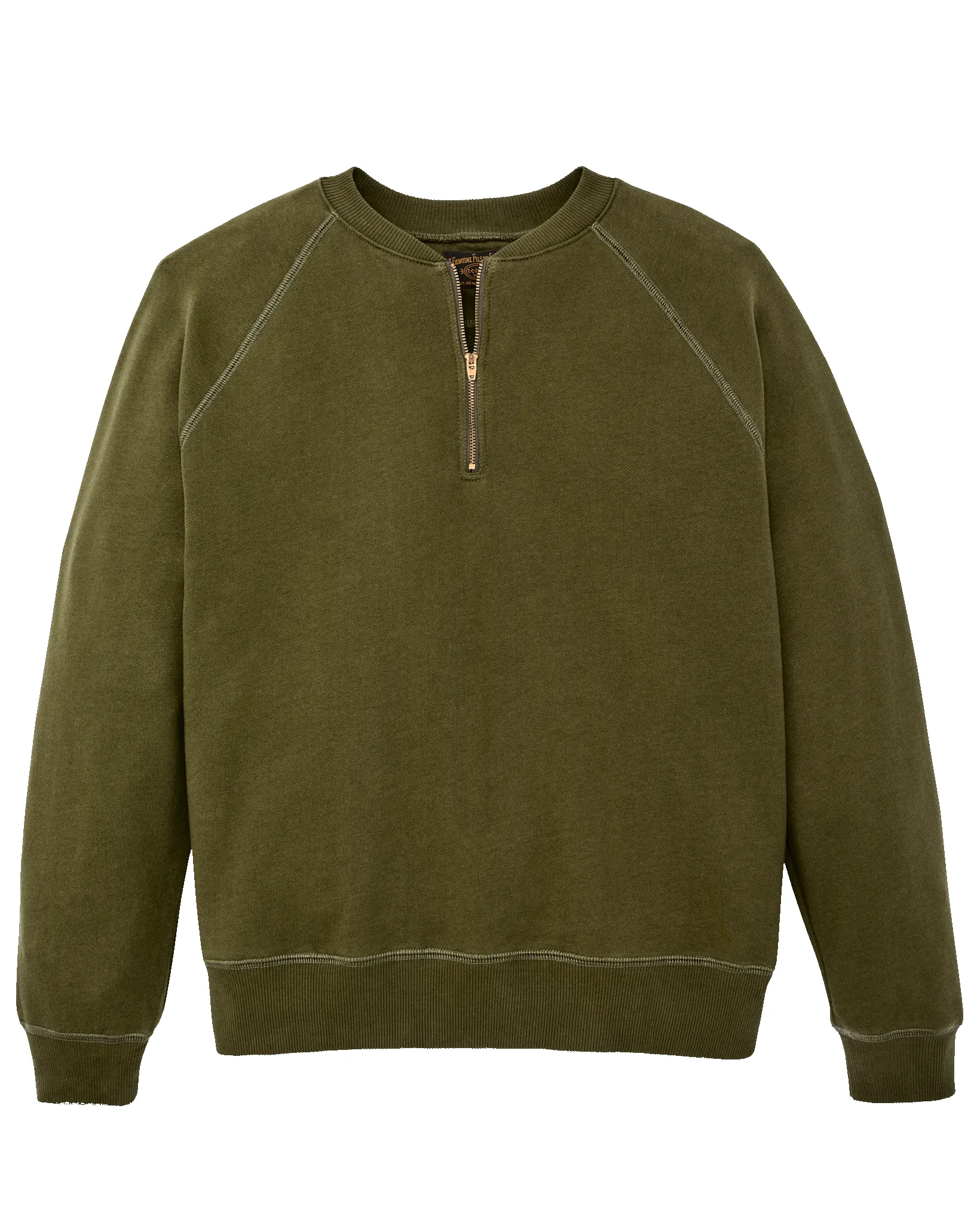 Quarter-zip Terry Sweatshirt - Dark Olive sold by Filson