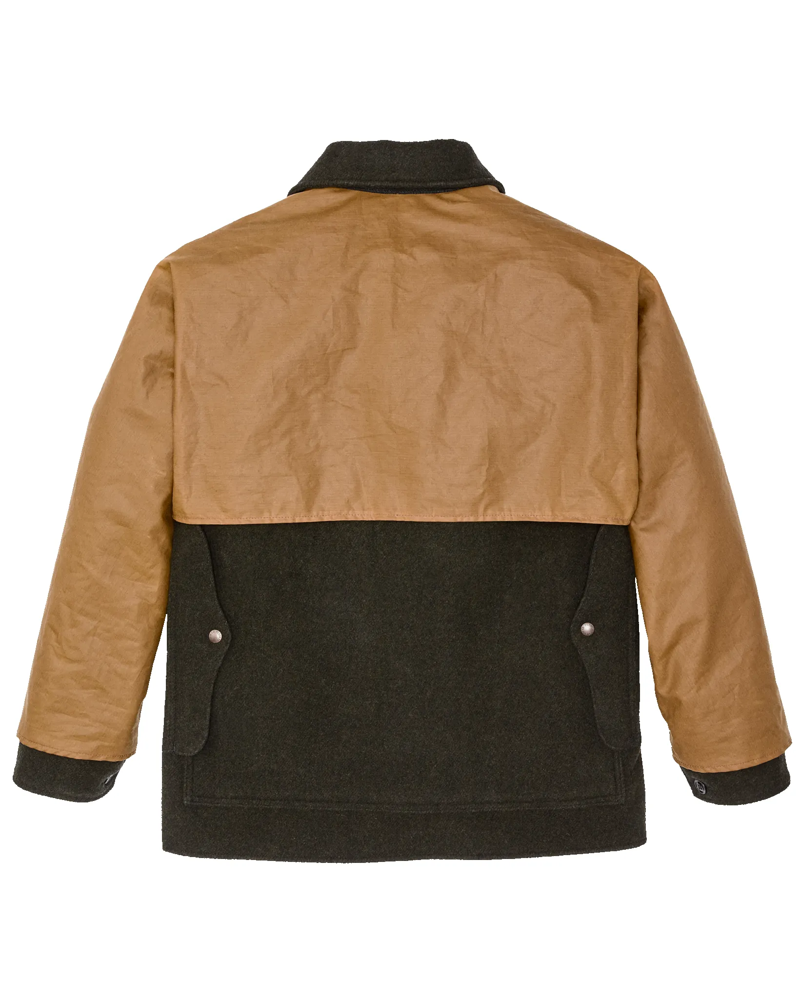 Mackinaw Wool Caped Cruiser Jacket - Peat Black / Dark Tan sold by Filson product image thumbnail 5