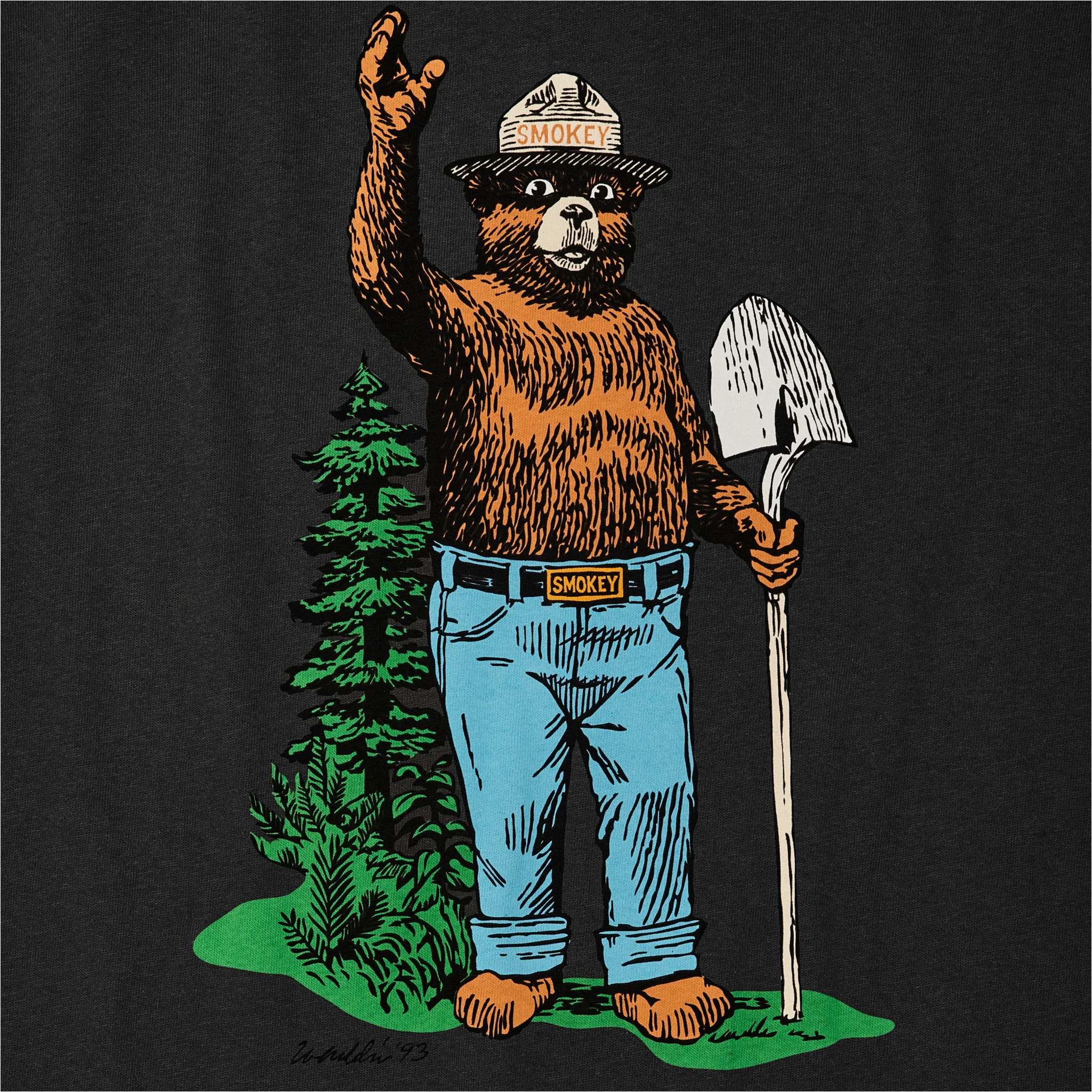 Smokey Bear Frontier Graphic T-shirt - Faded Black / Smokey sold by Filson product image thumbnail 3