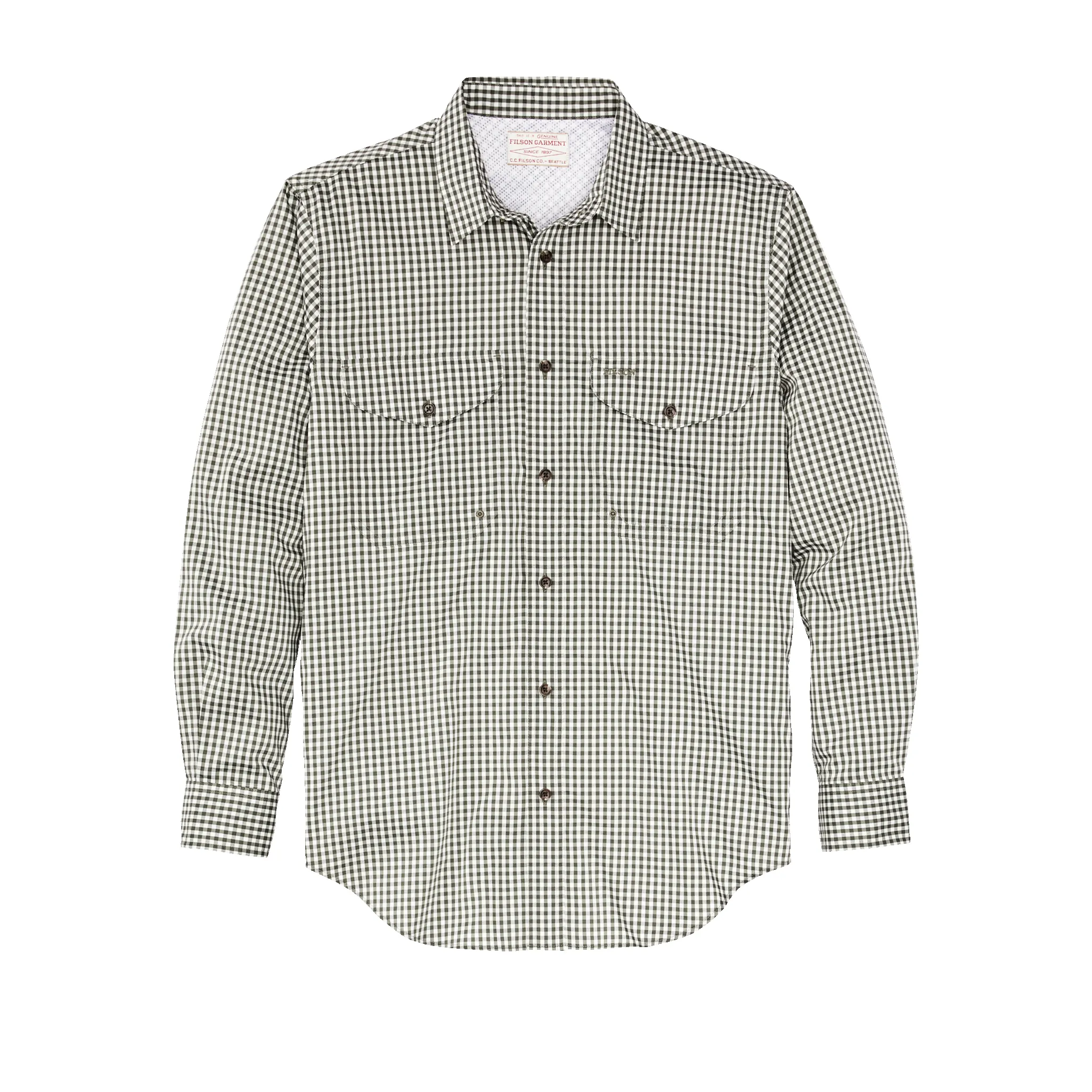 Twin Lakes Sport Shirt - Service Green Check sold by Filson