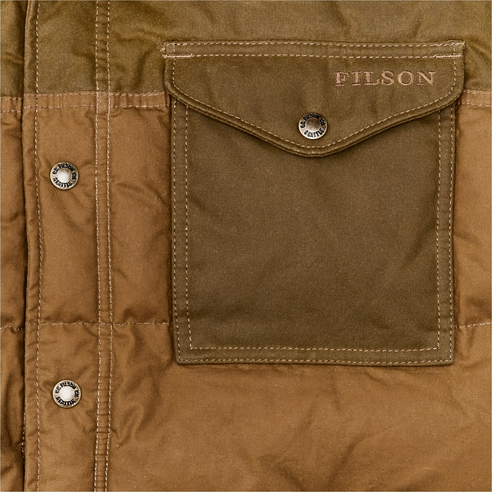 Down Jac-shirt - Dark Tan sold by Filson product image thumbnail 4