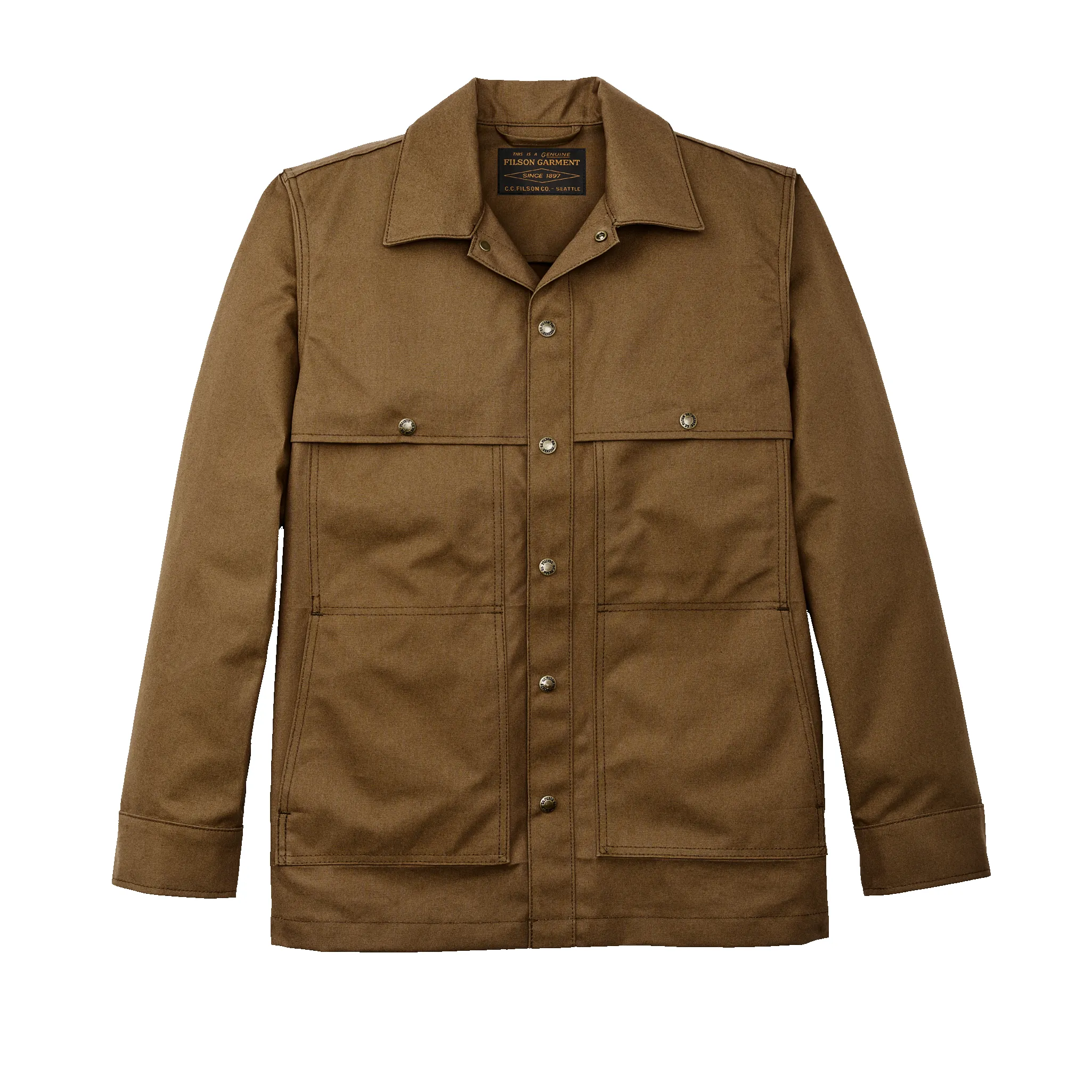 Dry Tin Cloth Jac-shirt - Sepia sold by Filson