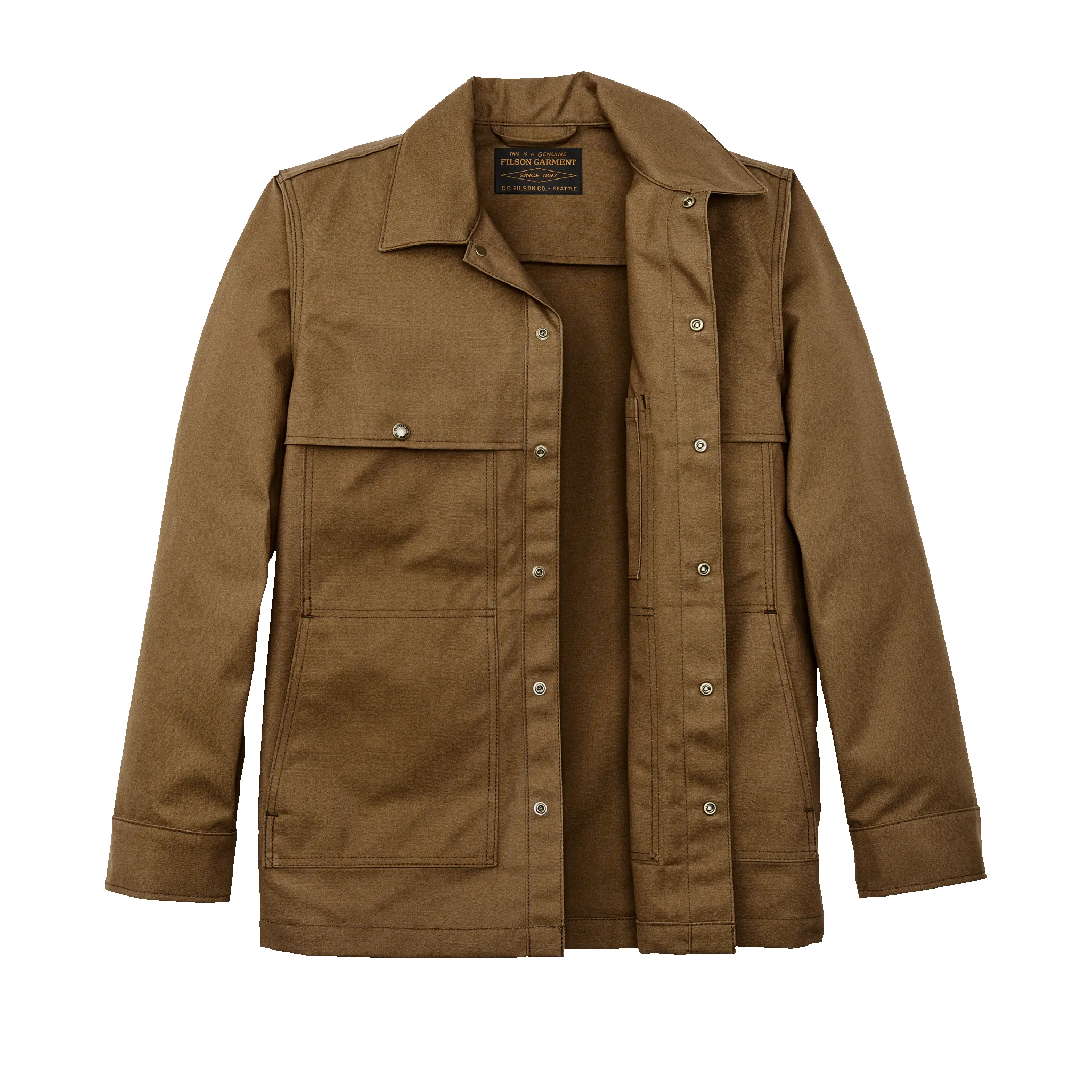 Dry Tin Cloth Jac-shirt - Sepia sold by Filson product image thumbnail 2