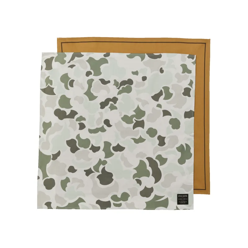 Sportsman Bandana 2-pack - Sage Shrub Camo / Khaki sold by Filson