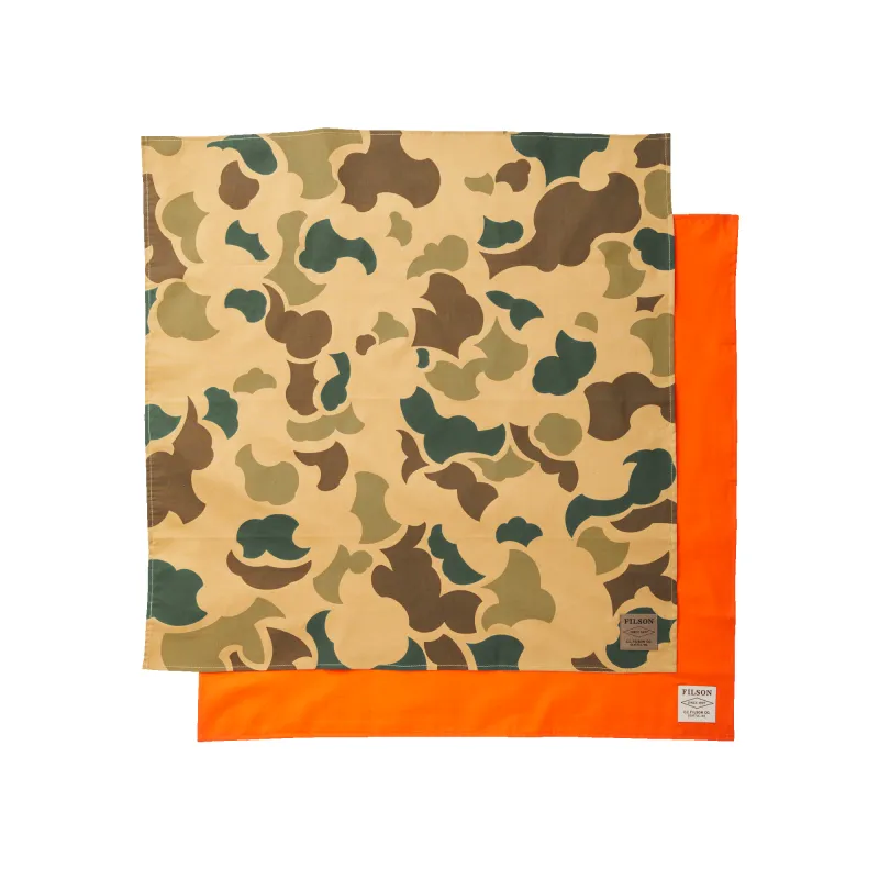 Sportsman Bandana 2-pack - Light Shrub Camo / Flame sold by Filson