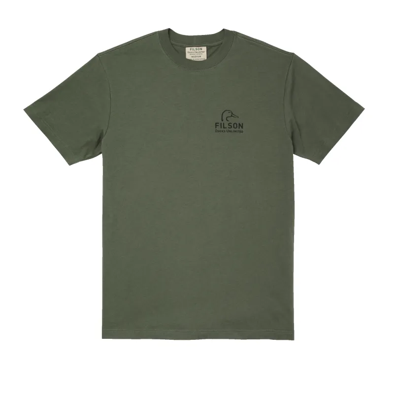 Ducks Unlimited Ranger Graphic T-shirt - Service Green Duck sold by Filson