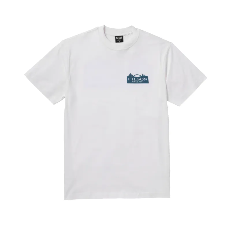 Ranger Graphic T-shirt - Bright White (mt. Rainier) sold by Filson