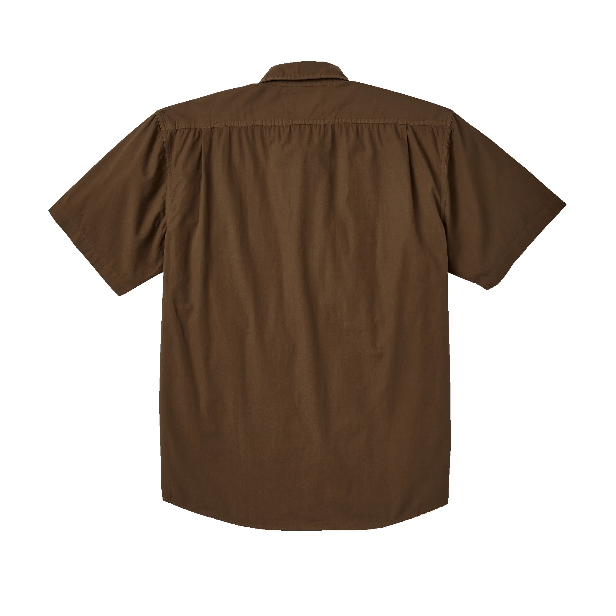 Filson's Washed Short Sleeve Feather Cloth Shirt - Lab Brown sold by Filson product image thumbnail 2
