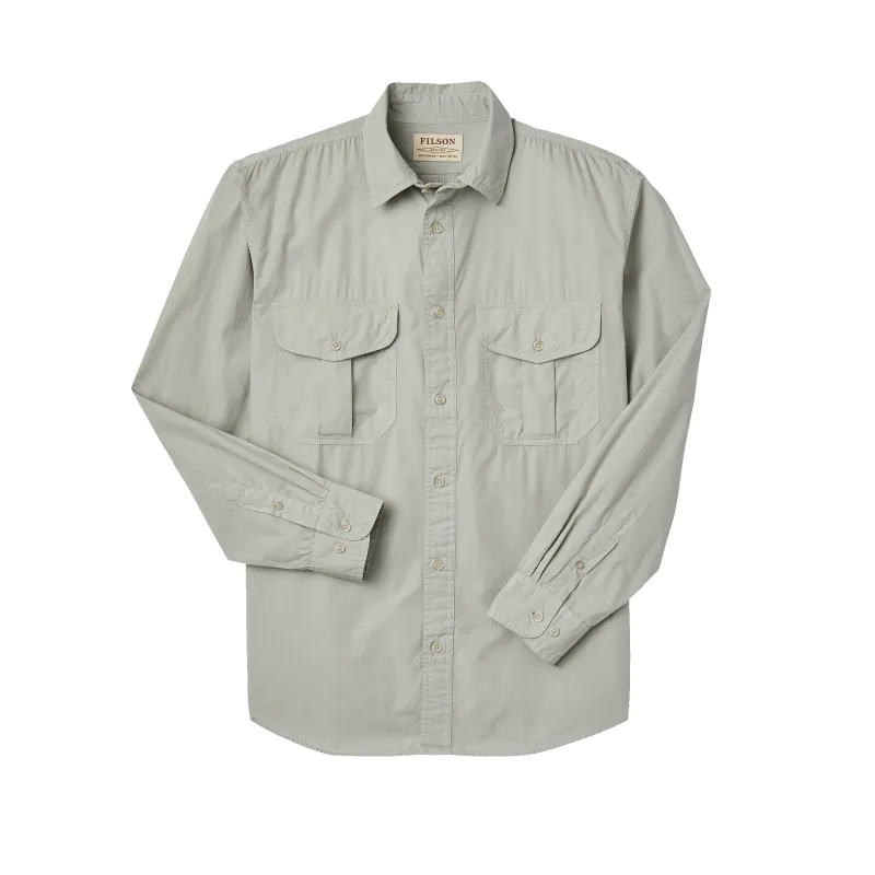 Filson's Washed Feather Cloth Shirt - Fog sold by Filson