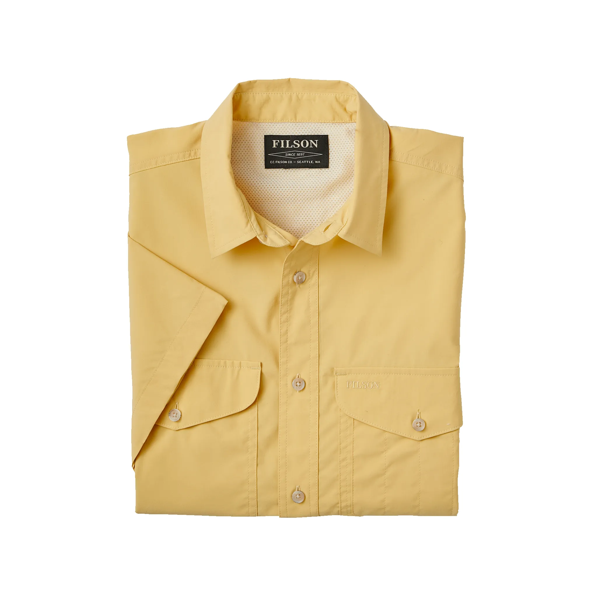 Twin Lakes Short Sleeve Sport Shirt - Semolina sold by Filson product image thumbnail 3