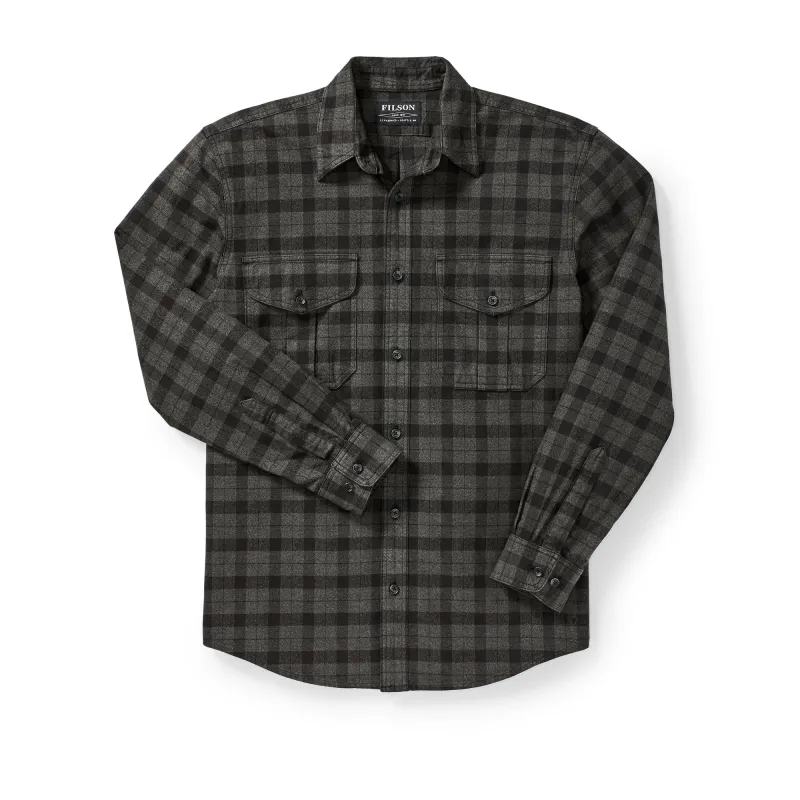 Alaskan Guide Shirt - Extra Long - Heather Gray/black Plaid sold by Filson