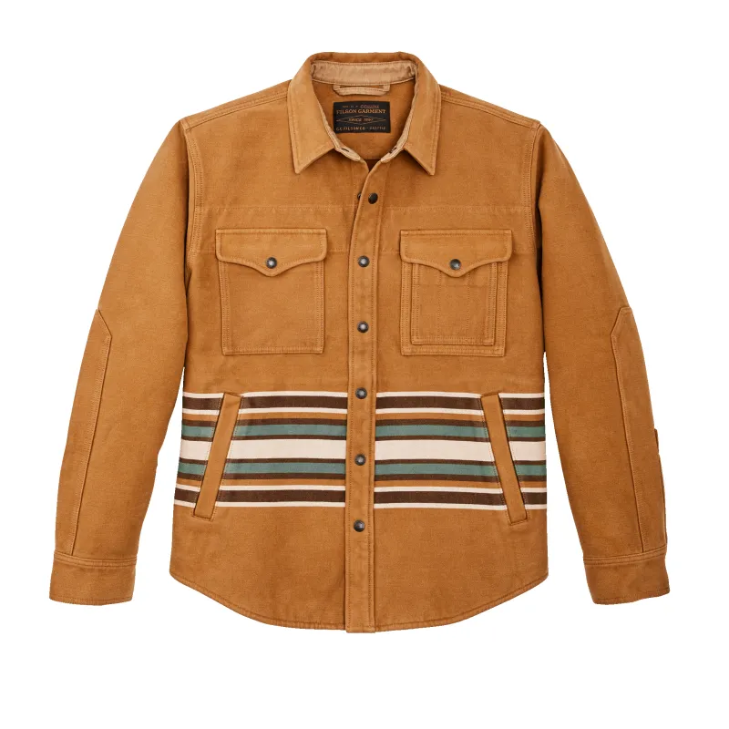 Beartooth Jac-shirt - Golden Brown Multi Stripe sold by Filson