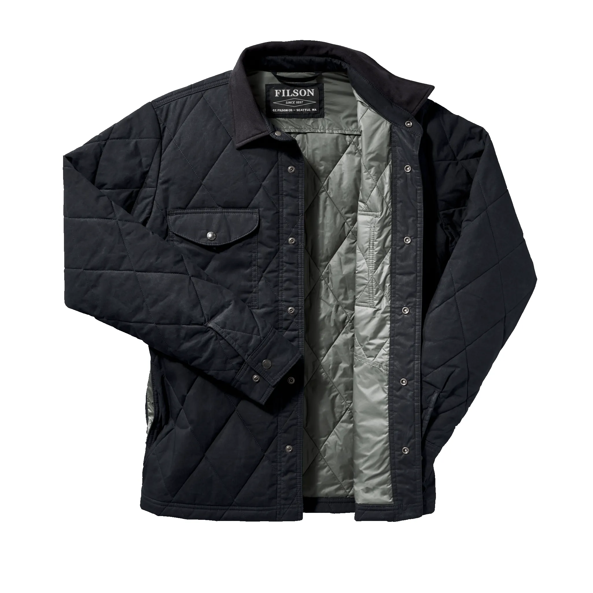 Hyder Quilted Jac-shirt - Faded Navy sold by Filson product image thumbnail 3