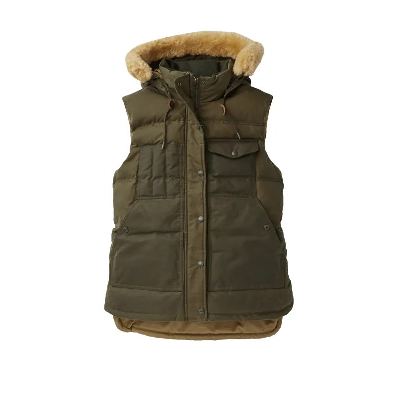 Women's Down Cruiser Vest - Marsh Olive sold by Filson