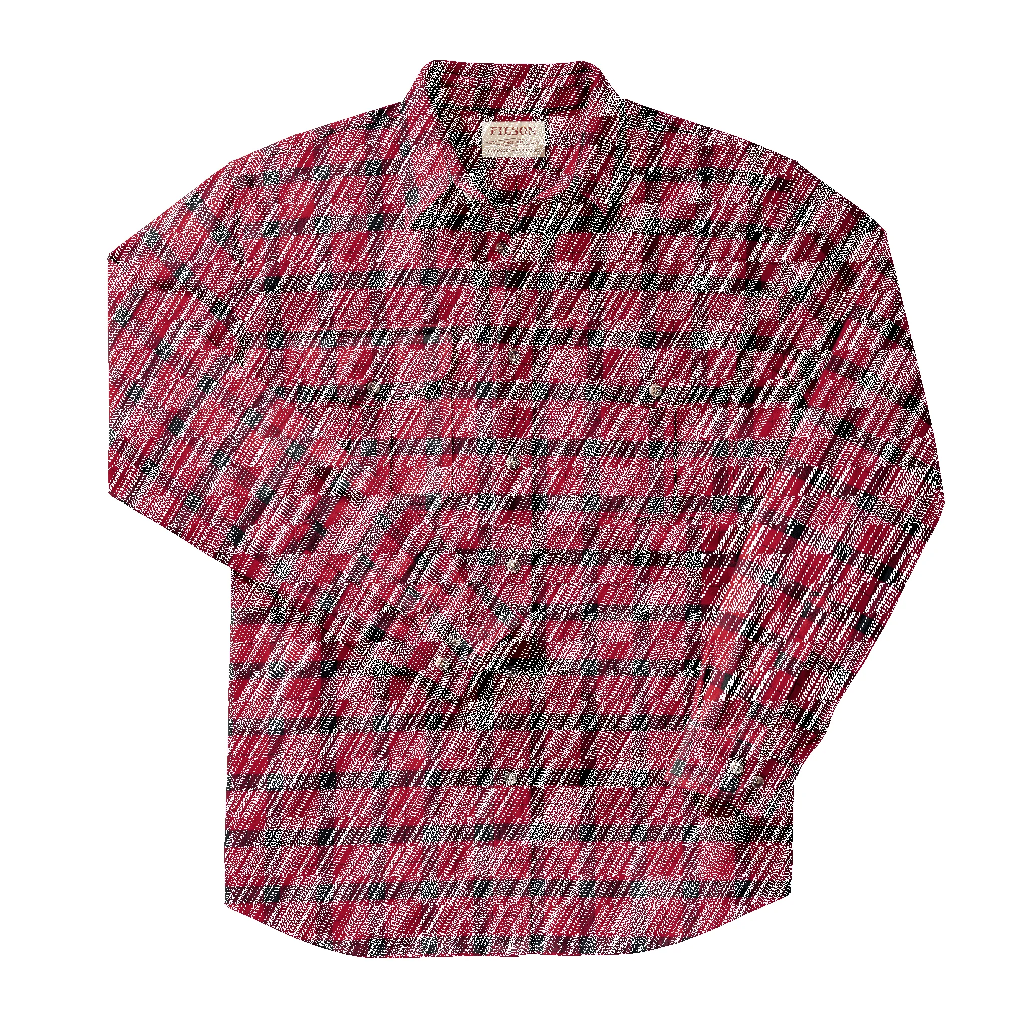 Alaskan Guide Shirt - Extra Long - Red/black Plaid sold by Filson