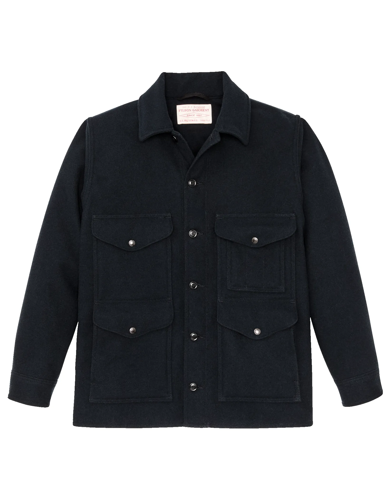 Seattle Wool Cruiser Jacket - Navy sold by Filson
