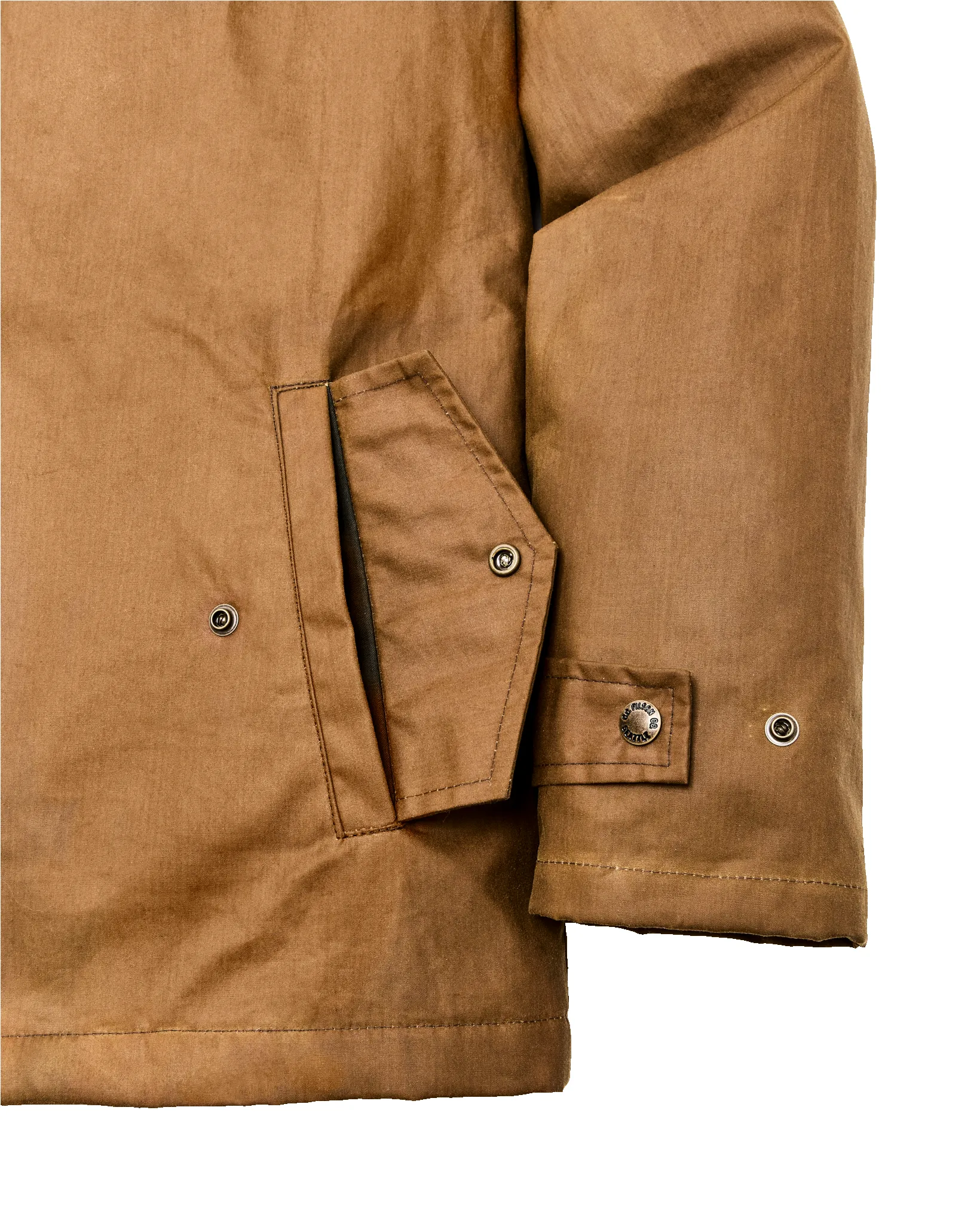 Filson X Freeman Wool Lined Raincoat - Dark Tan / Amber Spruce sold by Filson product image thumbnail 4