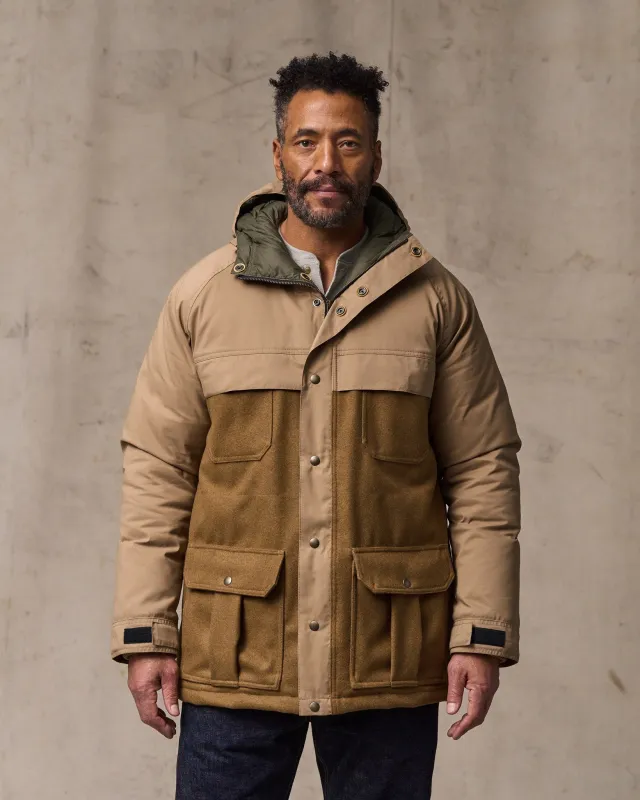 Filson X Crescent Down Works Parka - Dark Tan / Tan sold by Filson