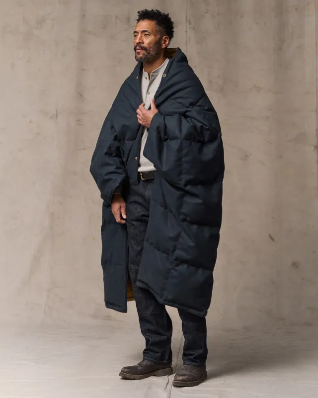 Filson X Crescent Down Works Blanket - Navy sold by Filson