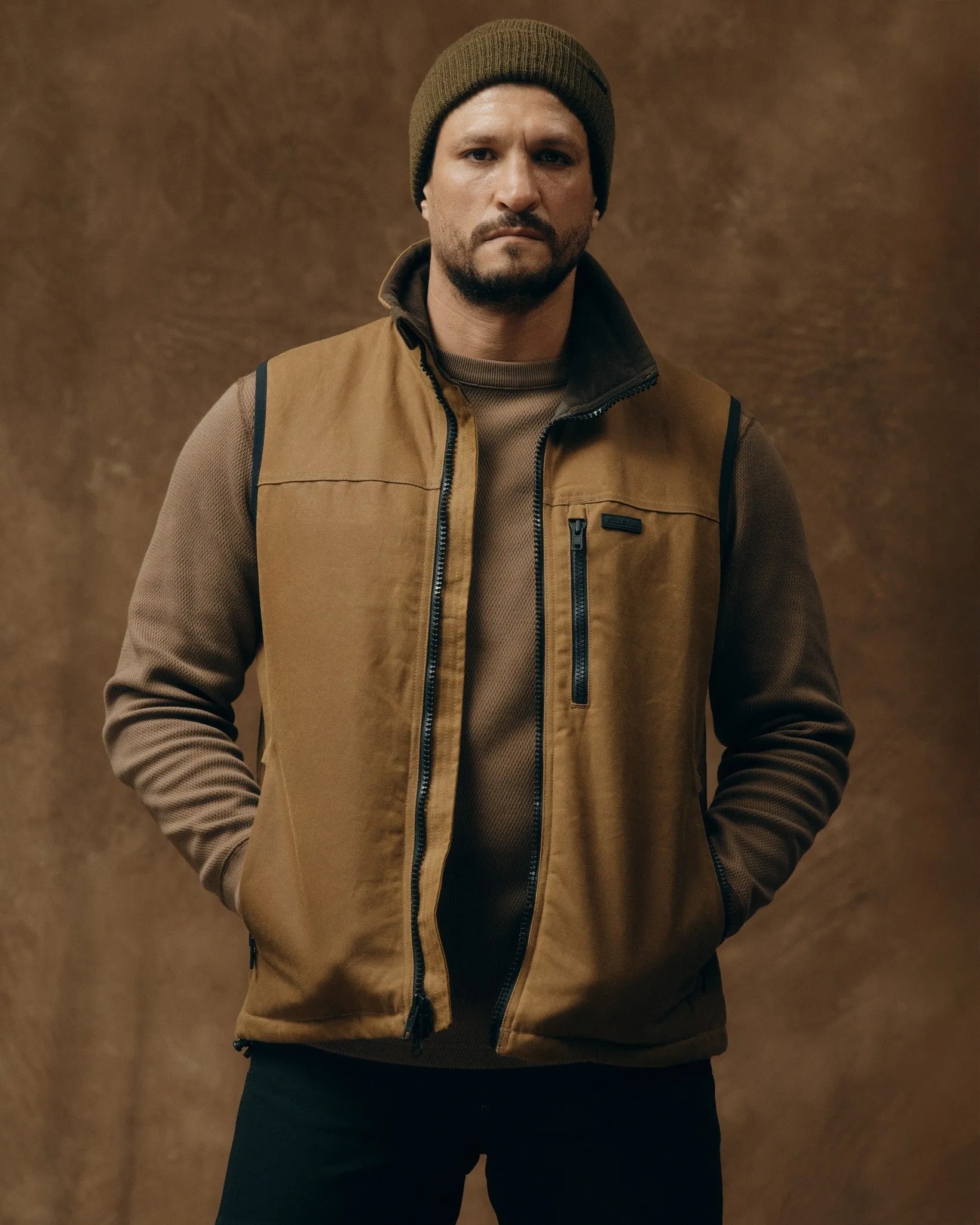 Tin Cloth Primaloft Vest - Dark Tan 2 sold by Filson