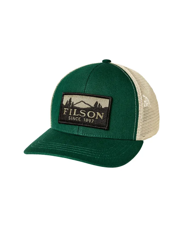 Scenic Logger Mesh Cap - Pine / Brown made by Filson