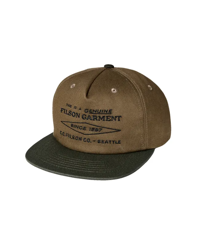 Diamond Trucker Cap - Olive sold by Filson