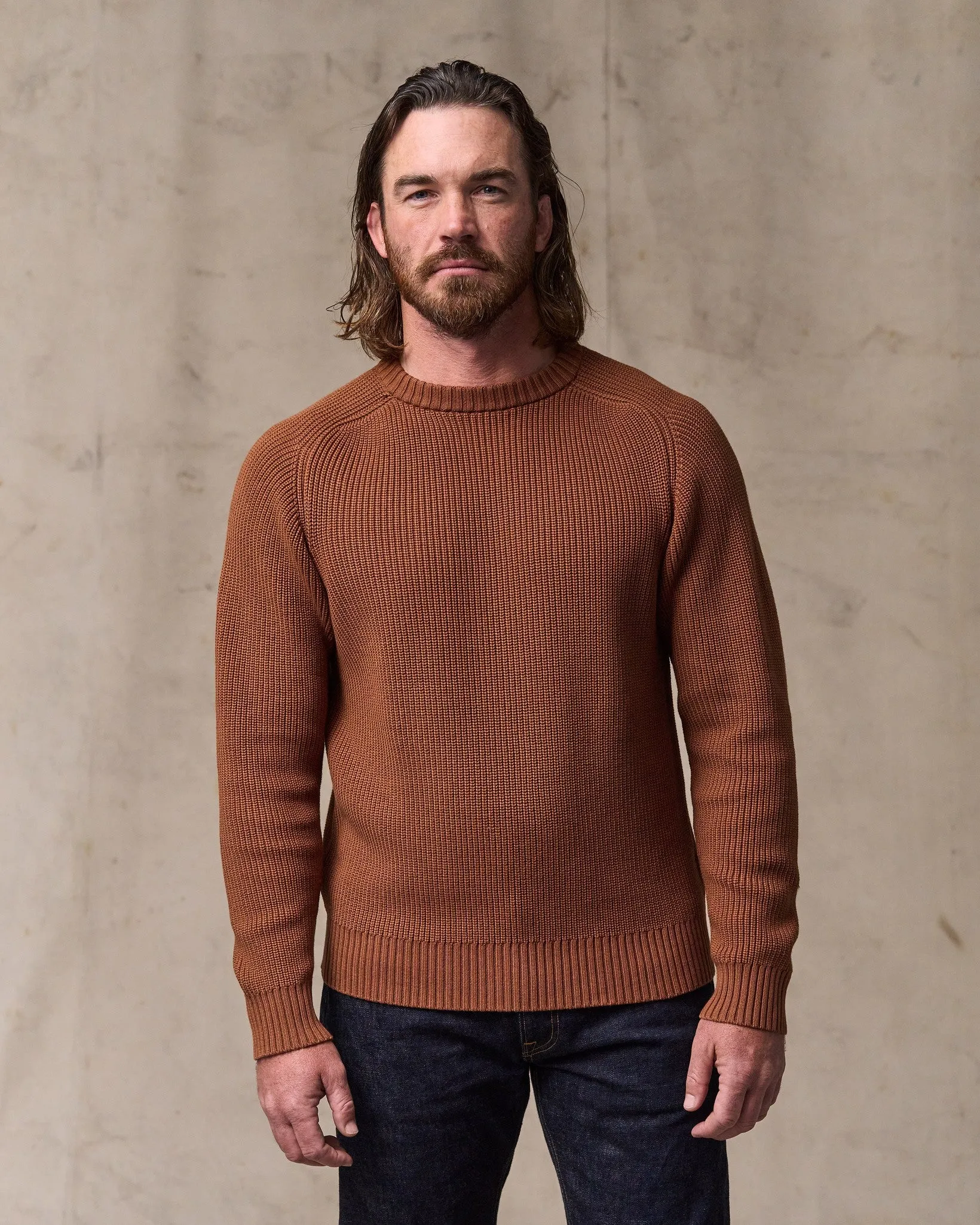 Vintage Cotton Crewneck Sweater - Rust sold by Filson