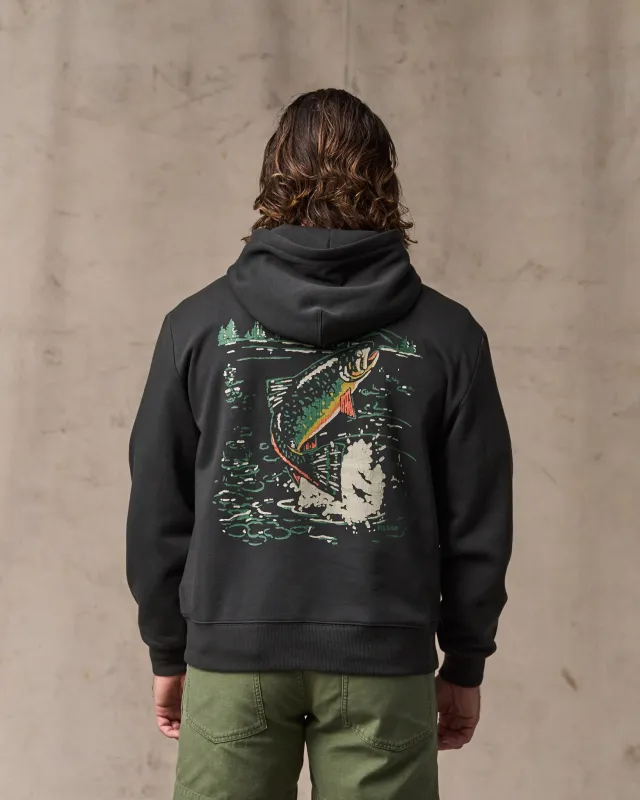 Trout Graphic Hoodie - Faded Black sold by Filson