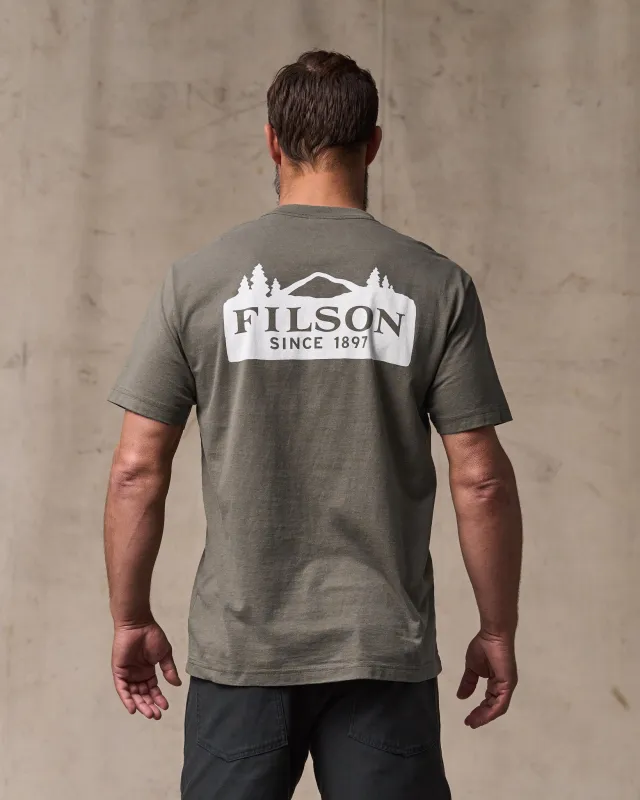 Scenic Graphic T-shirt - Hawk Brown made by Filson