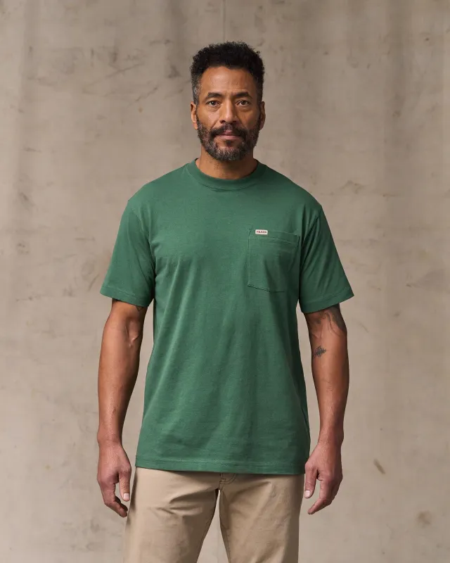 Outfitter Pocket T-shirt - Olive Green sold by Filson