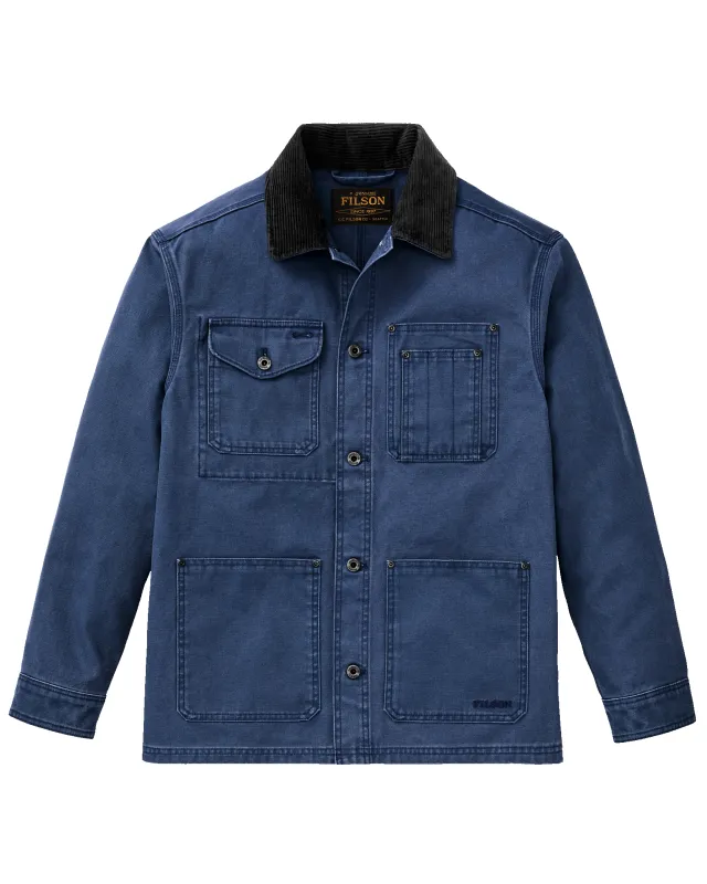 Rustic Canvas Barn Coat - Indigo sold by Filson