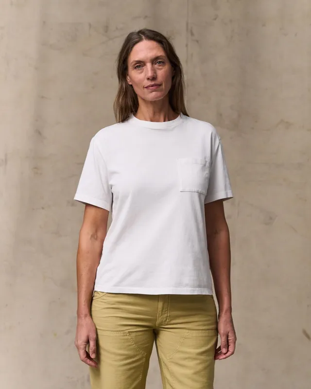 Women's Short Sleeve Pocket Tee - Bright White sold by Filson