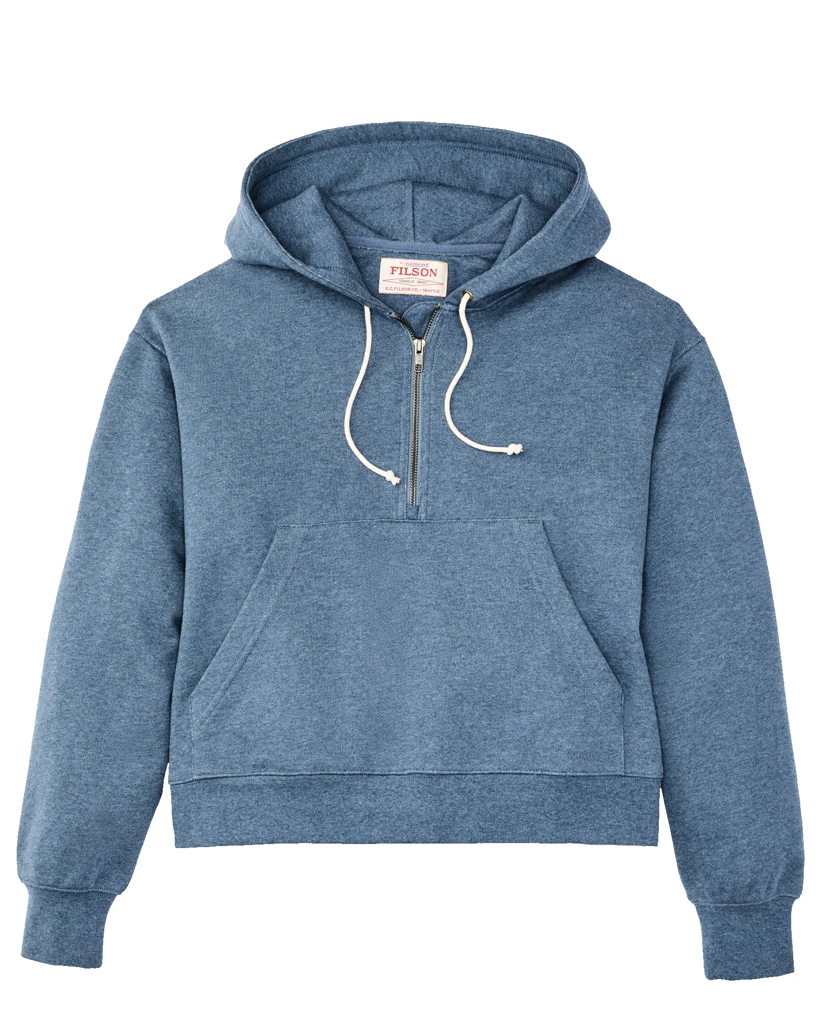 Women's French Terry Half-zip Hoodie - Light Blue sold by Filson product image thumbnail 4