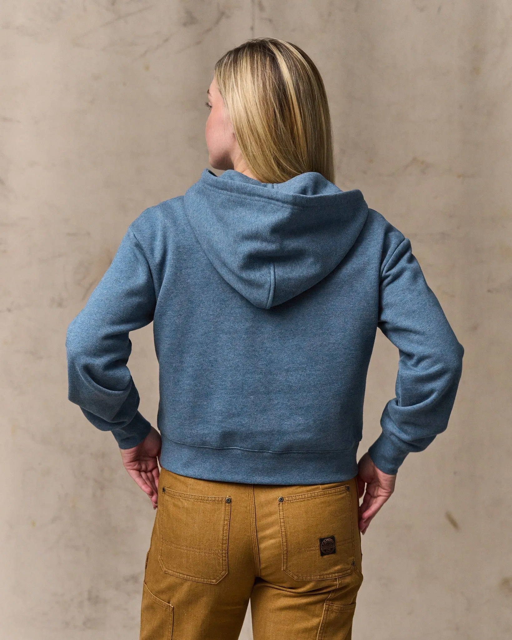 Women's French Terry Half-zip Hoodie - Light Blue sold by Filson product image thumbnail 2
