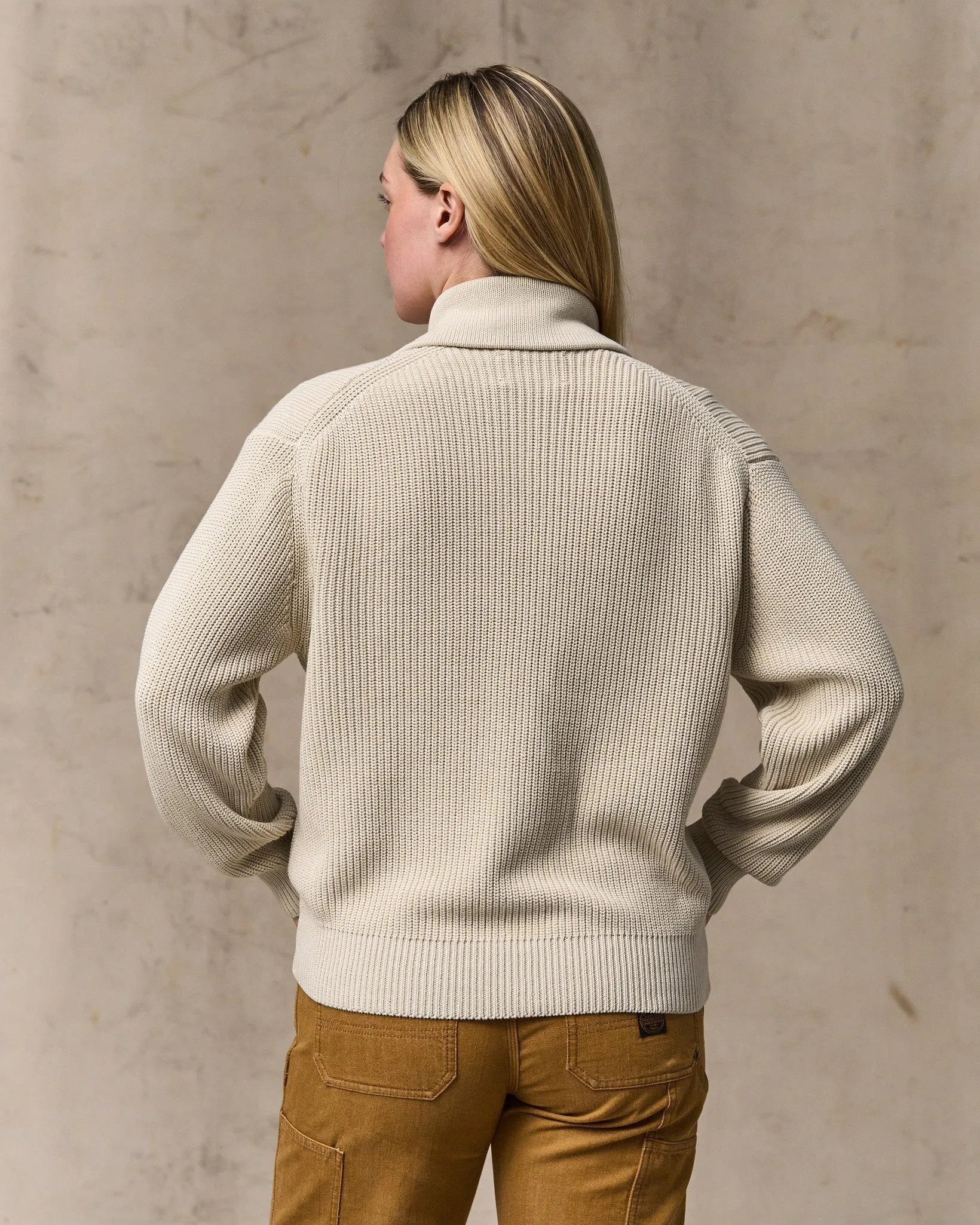 Women's Cotton Shawl Neck Cardigan - Natural sold by Filson product image thumbnail 2