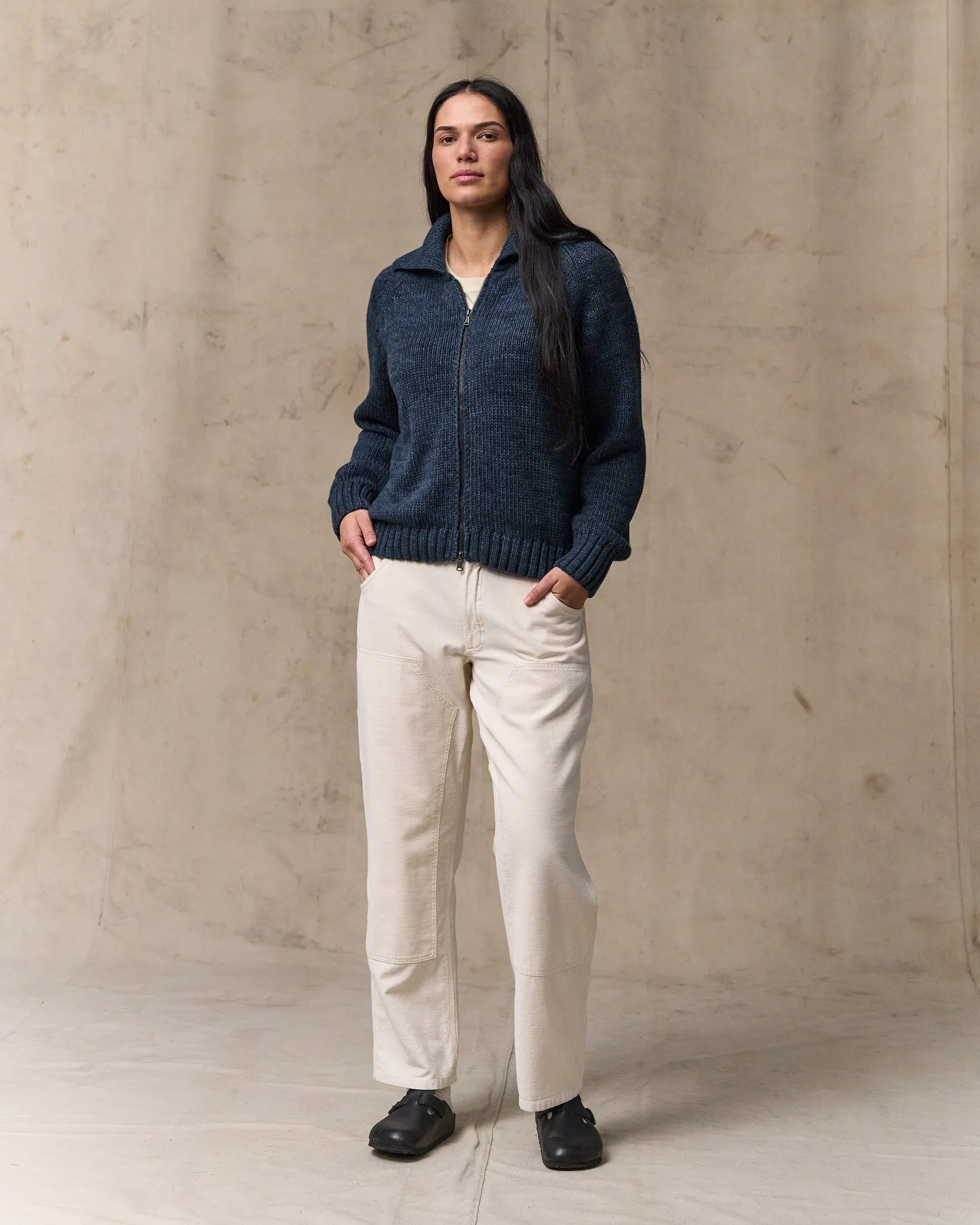 Women's Cotton Full-zip Cardigan - Navy / Marl sold by Filson product image thumbnail 4