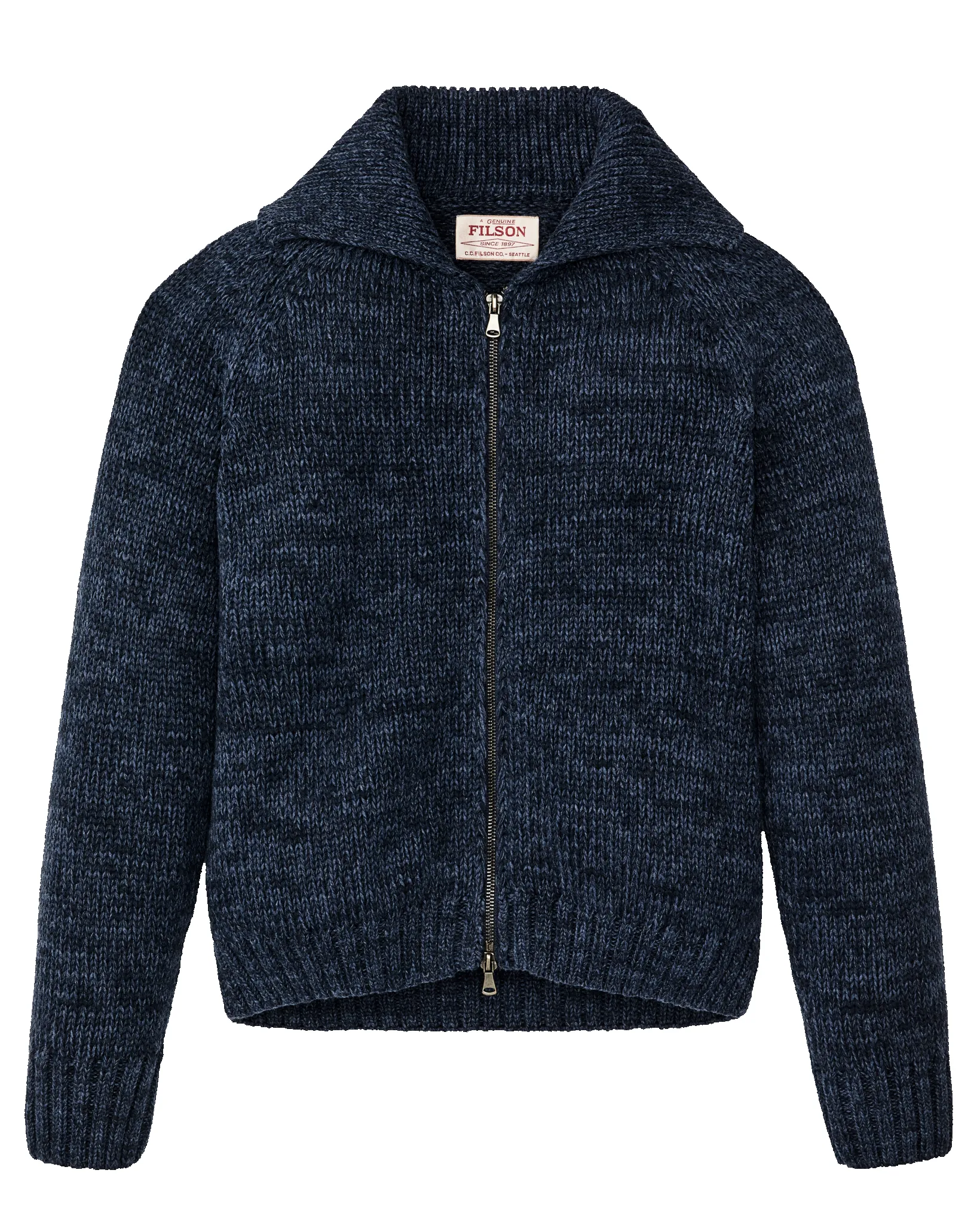 Women's Cotton Full-zip Cardigan - Navy / Marl sold by Filson product image thumbnail 5