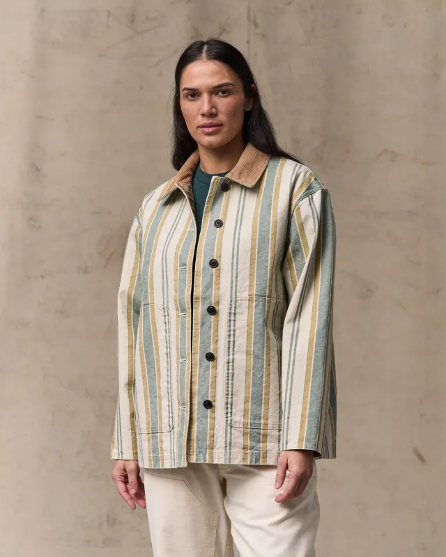 Women's Canvas Barn Coat - Natural / Yellow sold by Filson