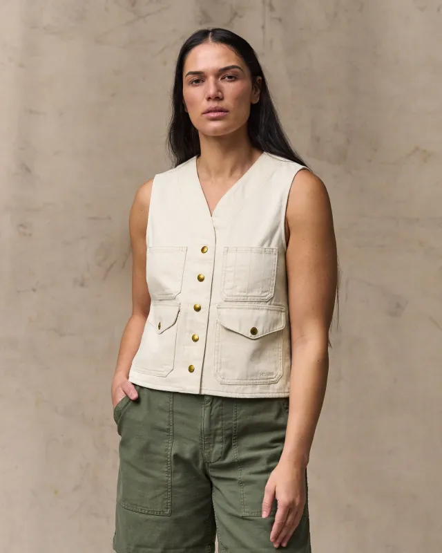 Women's Archive Cruiser Vest - Natural Seed sold by Filson