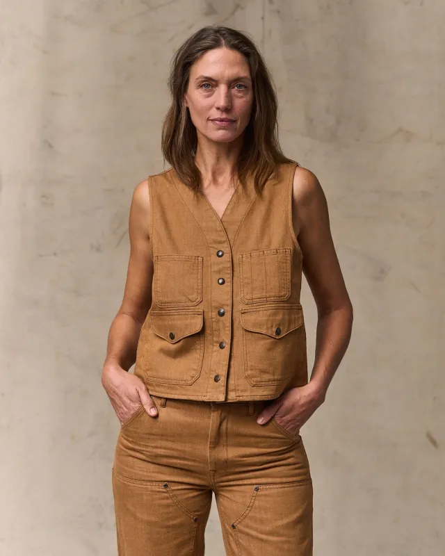 Women's Archive Cruiser Vest - Harvest Tan sold by Filson