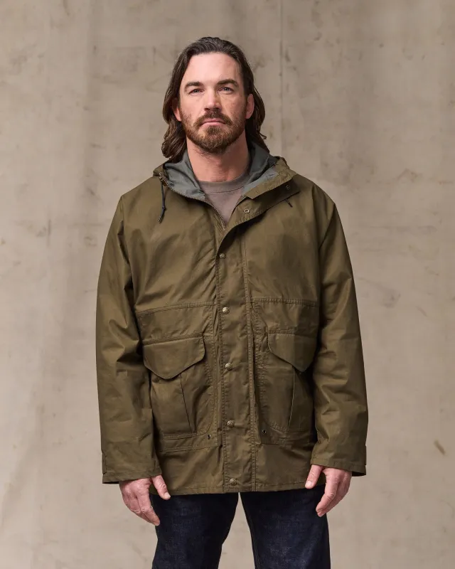 Dry Wax Omak Coat - Burnt Olive sold by Filson