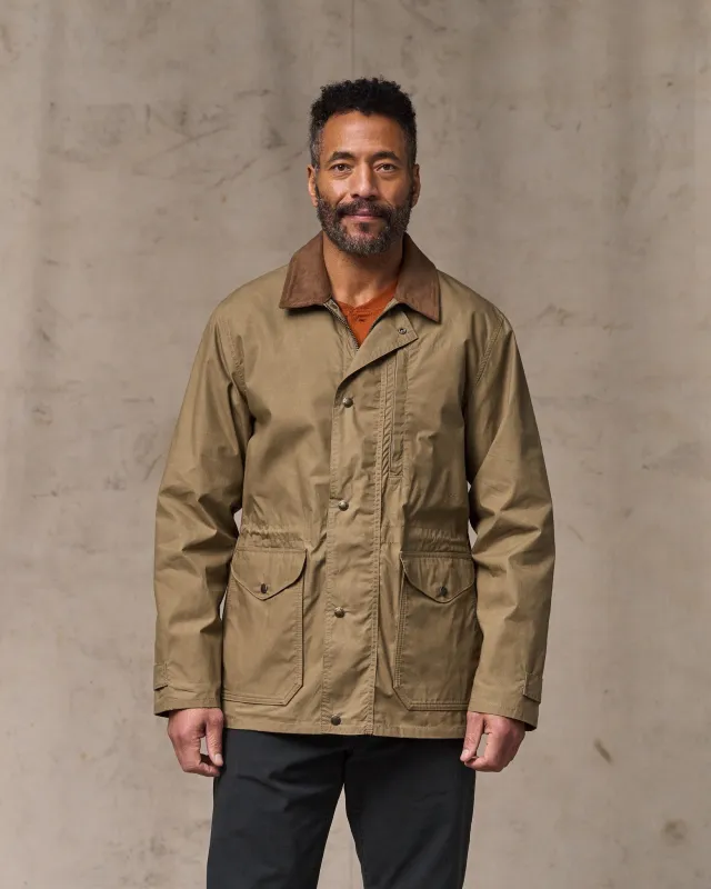 Dry Wax Mile Marker Coat - Dark Beige sold by Filson